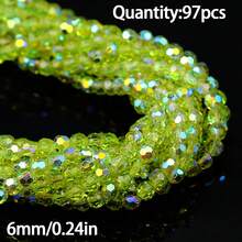 1 pieza Cuentas de cristal facetadas brillantes de 3/4/6 mm de moda, materiales para hacer joyas DIY para collares y pulseras - Hazlo tú mismo - Ver 18