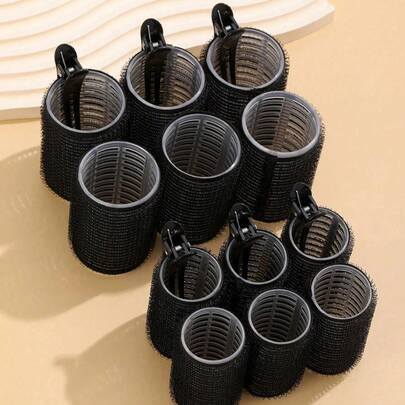 18pcs Large Size Curling Rods Set (Including Clips), Self-Adhesive Curling Wands, Suitable For Long, Medium And Short Hair As Well As Bangs, DIY Styling Tools (Includes 6 Large Curling Rods + 6 Small Curling Rods + 6 Clips), No Heat Required, Ideal For Salons, Spas And Back-To-School Season, Curling Rods, Curling Brushes, Curling Tools