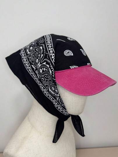 Gorra de moda Hip Hop, Pañuelo estilo Hip Hop unisex, Gorra de béisbol con pañuelo, Gorra Hip Hop personalizada, Sombrero de sol para viajes al aire libre
