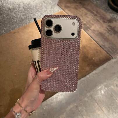 Sequins,Rhinestone New Luxury Bling Rhinestone Phone Case Compatible With IPhone 17 Pro Max/17 Pro/17, 16 Pro Max/16 Pro/16, 15 Pro Max/15 Pro/15, 14 Pro Max/13/11/12, Fashionable And Glamorous Phone Cover
