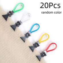 10/15/20Pcs Towel Clips, Tea Towel Hooks, Kitchen Towel Clips, Multi-Color Metal Hanging Kitchen Clips, Suitable For Kitchen, Cabinets And Bathrooms - Multicolor - View 14