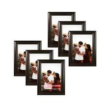 6pcs Classic Fashion Picture Frame Set, Multi-Color Frames, Horizontal & Vertical Display, Fits 3.5x5", 4x6", 5x7", 6x8", 8x10" Photos Or Artwork, Suitable For Personal Portraits, Landscapes, Illustrations, Photo Wall, Growth Records, Family Albums (Photo Paper Randomly Included) - 6Pcs - 查看 16