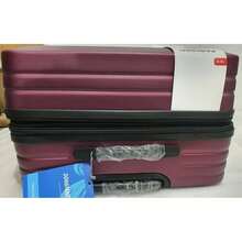 TR Hard Case PC+ABS Expandable Lightweight Medium Suitcase 8 Wheel Maroon Lock - Multicolor - View 6