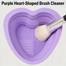 1set Scrub Pad For Cleaning Eyebrow Brush, Eye Shadow Brush, Powder Blusher Brush And Toothbrush - Handheld Cleaning Pad - View 3