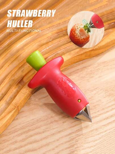 Lightweight Strawberry Huller Multi-Purpose Fruit Gadget Pineapple Corer Tool For Travel And Camping