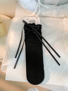 1/3 Pairs Spring/Summer Thin Knee-High Socks, Ballerina Style Mid-Calf Socks, Lolita Bow Socks, Mesh Hollow Stockings, Backless Socks, Lace Straight Tube Socks - Multicolor - View 26