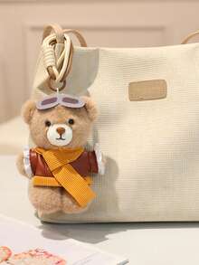 Llavero de peluche de oso de dibujos animados lindo, decoración de colgante de oso de peluche piloto para bolso, exposición de aviación, Comic Con, regalos de fiesta, muñeco de peluche, regalo de cumpleaños para niños, Navidad, Año Nuevo - Multicolor - Ver 11