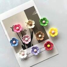5/10pcs Colorful Daisy Fridge Magnets, Resin Flower Fridge Magnets, Personalized Fridge Stickers, Perfect Mother's Day Gift And Home Kitchen Decor - Multicolor - View 7