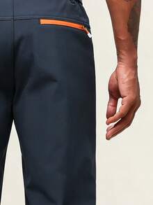 AHTELB 男士春秋季工装裤，休闲直筒户外徒步裤，防风裤 - 藏蓝色 - 查看 4