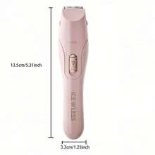 Máy cạo râu điện 3 trong 1 dành cho nữ, máy tỉa lông toàn thân sạc USB, máy tỉa lông mặt và vùng bikini cầm tay với đầu thay thế. - hồng - Xem 10