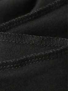 Camiseta gráfica negra para hombres - Cuello redondo casual, manga corta, top de poliéster de verano con logo de banda y elementos termoadhesivos, ideal para fanáticos del rock y metal, camiseta ligera de diseño clásico de rock, mercancía de banda de rock - Negro - Ver 4