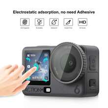 For Osmo Action 6 PULUZ Lens + Front And Back Screen Tempered Glass Film (Transparent) - View 5