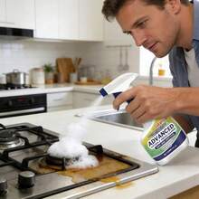 jakehoe 1pc Kitchen Grease Foam Cleaner, Gentle Home Care Degreaser For Stove And Cooktop, Multi-Purpose Cleaning Agent, Suitable For Home Kitchen, Stove, Range Hood, Removes Grease And Makes It Shiny, Gift For Family And Friends On Festivals, (Randomly Shipped New And Old Versions). - Liquid - View 2