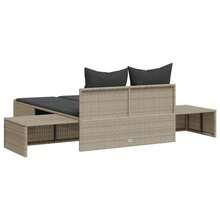vidaXL Chaise longue de patio et balançoire - A - Voir 5