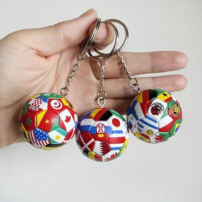 FIFA FIFA 1 PC Football Theme World Cup Trophy Shape Keychain Pendant, Made With Exquisite Craft To Create A Three-Dimensional And Delicate Appearance, Thick And Durable Texture, High Restoration Of Design, Lightweight And Not Easy To Fade, Can Be Hung On Keys, Backpacks, Schoolbags, Luggage As Decorative Ornaments