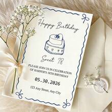 Thiệp chúc mừng thiết kế riêng, Thiệp mời cá nhân hóa phù hợp cho sinh nhật/đám cưới/Ngày của Mẹ/kỷ niệm/tặng quà/lễ kỷ niệm/tiệc tùng, Thiệp mời cá nhân hóa, Lớp lót phong bì thiết kế riêng, Thiệp cá nhân hóa, Thiệp chúc mừng quà tặng thiết kế riêng, Thiệp cảm ơn thiết kế riêng, Lời cảm ơn cá nhân hóa, Thiệp mời. - Thiệp mời - Xem 2