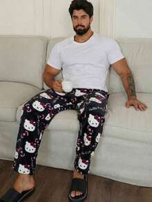 Men Loungewear Bottoms - Đen - Xem 5
