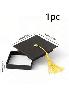 高级黑色毕业帽造型礼盒，精致包装，适用于毕业典礼及意义非凡的礼物赠送。 - 多款 - 查看 5