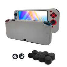 1 Set Switch OLED Game Protective Case + 10pcs Joystick Cap, Anti-Fall, Anti-Dust, Anti-Scratch, Non-Slip Design To Enhance Gaming Experience - View 7