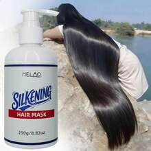 MELAO 丝滑发膜，适用于干枯、毛躁和受损发质，即刻抚平毛躁，令秀发柔软顺滑，极致亮泽，深层滋养，250克/8.82盎司 - 250g - 查看 4