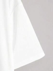 Men's Cotton T-Shirt, Inspired By Y2K Aesthetics, Features A Print With The Phrase "I'm A Shining Star". Made From Soft And Comfortable Cotton, It Has A Relaxed, Stylish Silhouette. - 白色 - 查看 4