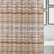 Barefoot Bungalow Greenland Home Fashions - Cortina de Ducha de Tela Sensations Elegante decoración de baño Lavable a máquina 72 x 72 Pulgadas Phoenix - Bronceado - Ver 4