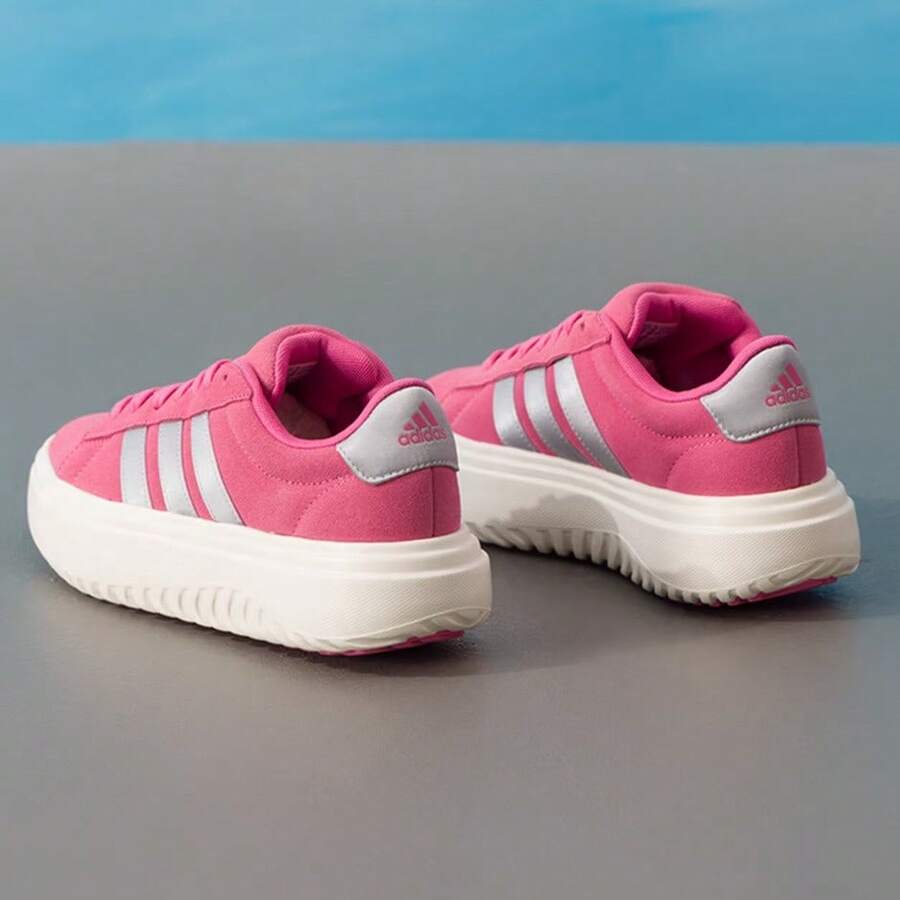 Adidas 女士新款CRAZYCHAOS 運動輕便復古休閒鞋 - 粉紅色/銀色 - 查看 1