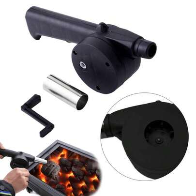 1pc Portable Hand-Cranked Air Blower, Home BBQ Charcoal Starter, Kitchen Appliance Accessory