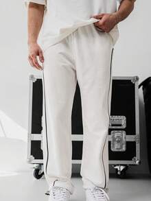 Men's Retro Banknote Print Summer Pants - White - View 3