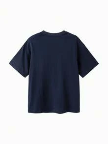 Balabala Children's Boys Girls Quick Dry Short Sleeve T-Shirt 2026 Summer New Arrival - Dark Blue - View 2