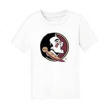 Florida State Seminoles Official Logo T-Shirt _ Licensed 100% Cotton  Tee - White - View 1