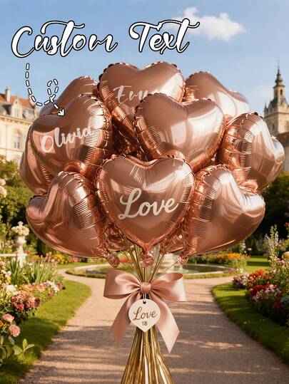 Customizable Letter & Name Party Balloons (Photo Portraits Available) - Perfect For Weddings, Birthdays, Halloween, Christmas, Easter, New Year'S, Valentine'S Day, And All Major Festive Celebrations. Supports Personalized Name Customization; Choose From A Variety Of Colors To Mix And Match As You Please.