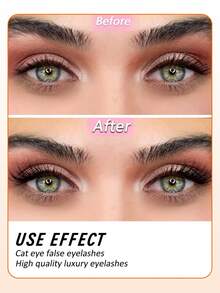 7 Pairs Fluffy Lightweight Soft Fox Eye False Eyelashes, 3D Mink Lashes For Natural Makeup Look, Reusable Daily Wear Eyelash Extensions - View 3