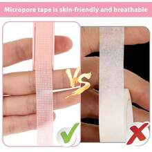 Eyelash Extension Isolation Tape, Made Of Non-Woven Fabric And Silicone, Compact Size, Individually Packaged, Breathable And Easy To Tear - 彩色 - 查看 6