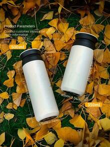 1 cốc giữ nhiệt kiểu Nhật tối giản, chất liệu thép không gỉ 304, dung tích 500ml, màu trắng. - Nhiều màu - Xem 3