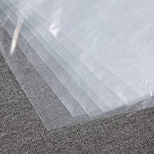 Garment Dust Cover, Transparent Plastic Dry Cleaning Disposable Garment Bag For Coats & Suits - White - View 7