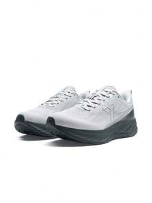 Zapatillas de running XTEP Cloud DC, nuevas zapatillas deportivas de verano para hombres, suela blanda casual, absorción de impactos, malla transpirable, color gris disco - Disco Sombra Gris - Ver 3