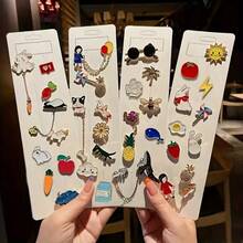 5/30pcs Cute Unique Alloy Badge Set - Suitable For Backpacks, Hats And Clothing, Perfect For Girls Back To School Gift, Backpack Badges - Multicolor - View 2