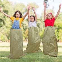 UNIFAMILY - Bolsas de carreras de 37.5 x 23.6 pulgadas para niños y adultos 10 bolsas de carreras para juegos de deportes al aire última intervensión juegos de césped al aire última intervensión - Verde oscuro - Ver 5