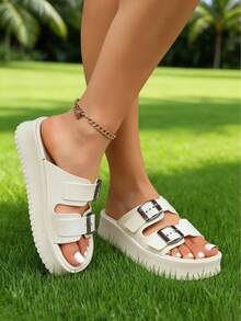 FZY New Women's Home Slippers, Casual Sandals, Quiet Thick-Soled Slippers, Non-Slip Design, Comfortable Materials, Ergonomic Design, High-Quality Winter Home Slippers For Women, Suitable For Various Occasions And People, Solid Color Design, Stylish And Simple, An Indoor Essential, A Popular Bestseller.Must-Have Outfits For Valentine's Day,Essential Easter Outfits - 杏色 - 查看 2