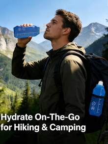 1pc 4-Color 150/250/500ml Collapsible Soft Water Bottle, Suitable For Outdoor Sports, Marathon, Trail Running, Cycling, Climbing - Multicolor - View 6