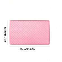 Thảm ăn chống tràn bằng silicon cho thú cưng, thảm lót gấp gọn dùng trên xe hơi cho chó và mèo, thảm bát ăn chống thấm nước và chống trượt, dễ vệ sinh. - Hồng - Xem 11