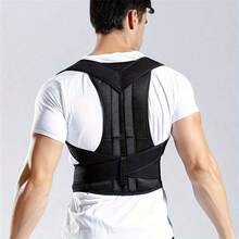 Unisex Comfortable Breathable Open Shoulder Back Support Brace, Effectively Improves Posture, Plus Size Women's Back Corrector, Lumbar Support Belt, Anti-Hunchback, Spine Alignment, Adjustable, Ergonomic Design, Lightweight Material, Soft Texture, Suitable For Office Workers - Multicolor - View 6