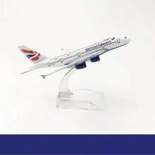 2026 1pc New Hot Selling Summer Promotion Realistic Static Civil Aircraft Model, Alloy Material Aviation Model Decor, Aviation Enthusiast Collection Figurine, Office Desk Decoration, Business Gift Collection Commemorative Creative Toy - Multicolor - View 8