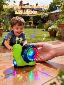 这款爬行蜗牛玩具带有音乐、灯光和互动音效，适合宝宝爬行、活动和玩耍。它是宝宝必备的洗澡玩具，也是理想的圣诞礼物。这款益智爬行玩具带有灯光和音乐，适合自闭症儿童、幼儿和婴儿，也是一款理想的感官玩具和室内攀爬玩具。 - 彩色 - 查看 2