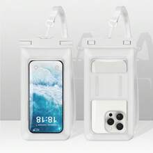 Waterproof Phone Pouch With Hand Strap, Plus Size Waterproof Phone Protective Case. Dual Pocket Design, Large Capacity, Suitable For Swimming, Beach And Other Outdoor Activities. Can Store Wallet, Cards And Other Items. Waterproof Design, Suitable For Summer Vacation, Diving, Swimming, Beach And Other Occasions. - Multicolor - View 10