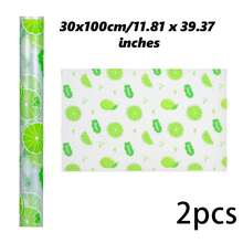 4pcs Waterproof Refrigerator Mats, EVA Anti-Slip Washable Reusable Drawer Liners With Lemon Pattern, Suitable For Countertop, Shoe Cabinet, Kitchen, Home Essentials, Valentine's Day Gift - Multicolor - View 15