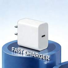 快速充电美规A/B型插头110-127V墙式充电器1-3个装，30W美规插头充电器，快速充电适配器墙式充电器，兼容 17 Pro Max/17 Pro/17/Air/17/15/16/14/13/12/11/XS/XR/8/7/6，春季系列礼品 - 美規A型插(110-127V) - 查看 1