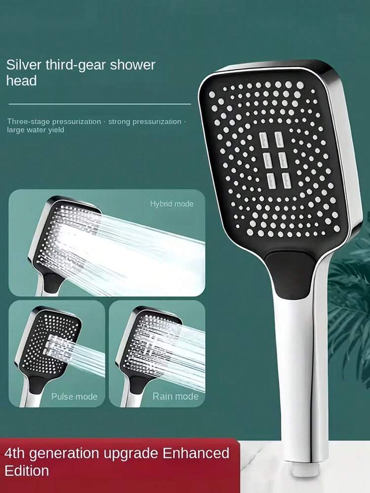Vòi sen vuông 3 chế độ, vòi sen điều chỉnh được áp lực cao tiết kiệm nước với đầu phun lớn, cấu trúc nhựa mạ, phù hợp cho nhà ở, khách sạn, căn hộ, phòng tắm và phòng tập thể dục, lý tưởng để nâng cấp phòng tắm và mang lại trải nghiệm tắm sang trọng, món quà tuyệt vời và lựa chọn cải tạo phòng tắm. - Nhiều màu - Xem 2