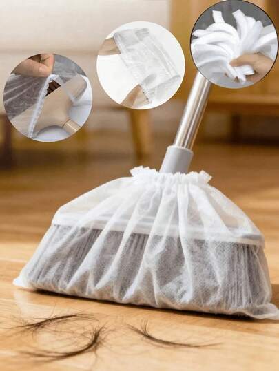 Vỏ chổi đa năng chống bụi, chất liệu vải không dệt, vỏ chổi dùng một lần là vật dụng không thể thiếu trong gia đình, hút tóc và bụi bẩn nhờ tĩnh điện, thích hợp cho việc loại bỏ bụi bẩn bằng tĩnh điện và làm sạch các khe hở, cấu trúc dày dặn.